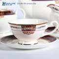 15pcs Western Design Royal Style Japanese Porcelain Coffee Set, Fine Ceramic Coffee Set